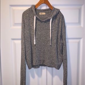 Hollister Gray Boxy Hoodie